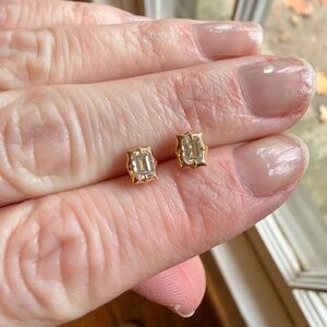 Jade Trau studs - Diamond 18k yellow gold
